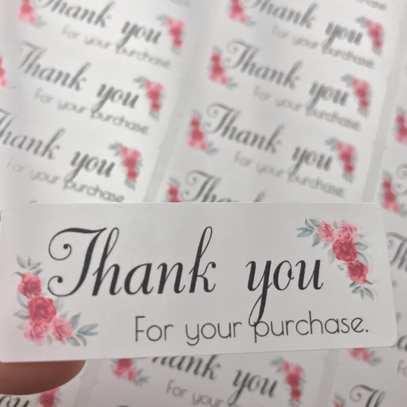 90 thank you for your purchase stickers - Picture 2 of 4